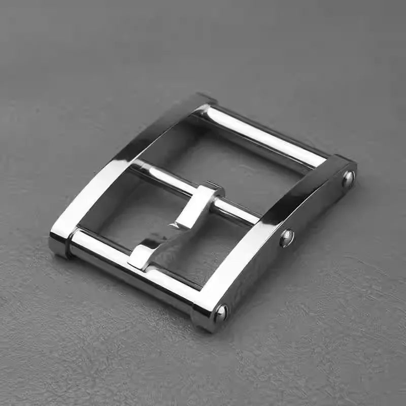 1pcs Solid Brass Belt Buckle 304 stain steel weight For Men Stainless Steel Single Pin Belt Half Buckle DIY Leather Craft Buckle