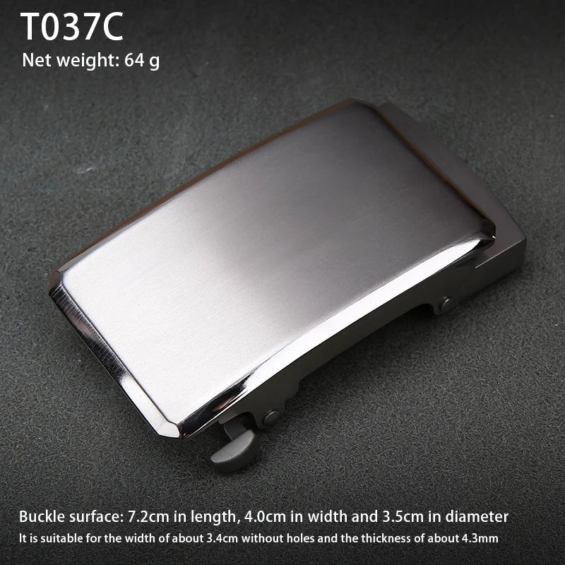 Smooth Buckle Men's Belt Titanium Metal Buckle Fashion Belt Buckle Adjustable Waist Buckle DIY Leather Craft Buckle
