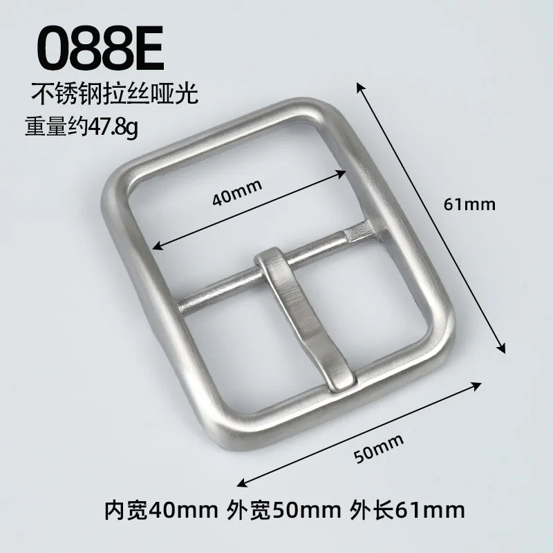 1 Piece Solid 304 Stainless Steel Men's Center Bar Belt Buckle, Universal for Business Formal & Casual Wear, Belt Accessory
