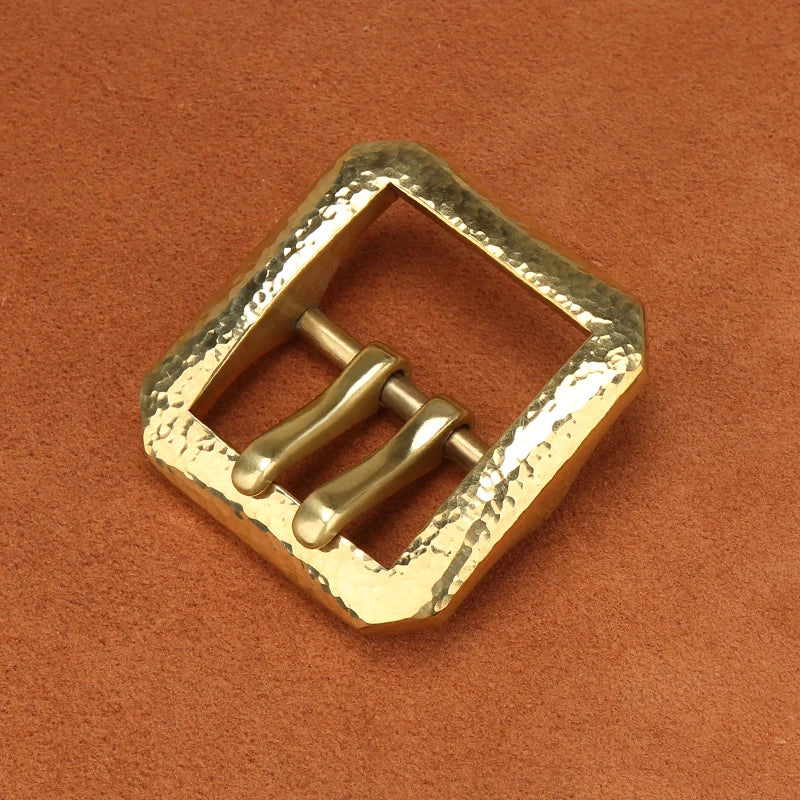 Solid Brass Belt Buckle 40mm Belt Buckle Men's  Stainless Steel Single Pin Belt  Buckle Jeans Accessories
