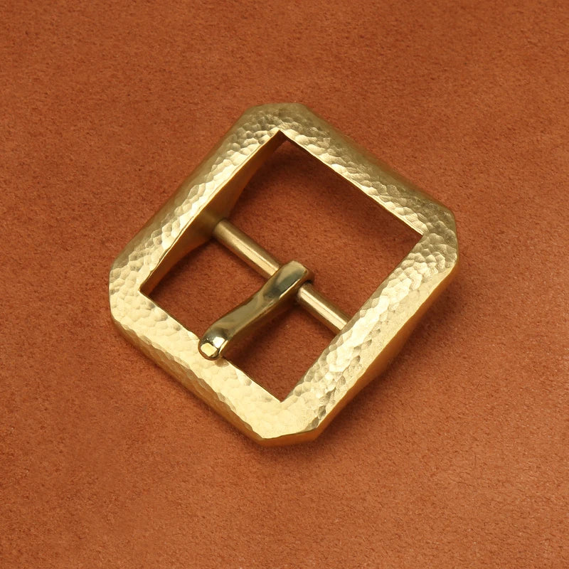 Solid Brass Belt Buckle 40mm Belt Buckle Men's  Stainless Steel Single Pin Belt  Buckle Jeans Accessories