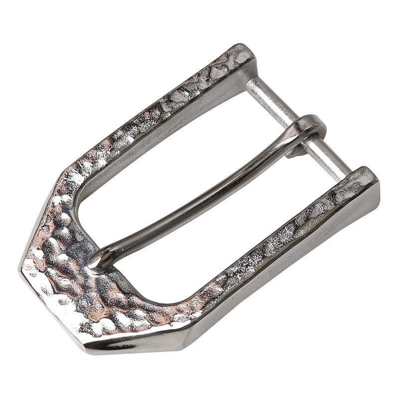 1pcs Metal 40mm Belt Buckle For Men Stainless Steel Single Pin Belt Half Buckle Fit For 37mm-39mm Belt Leather Craft Jeans Parts