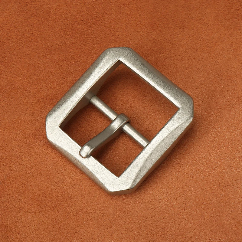 Solid Brass Belt Buckle 40mm Belt Buckle Men's  Stainless Steel Single Pin Belt  Buckle Jeans Accessories